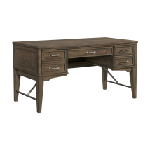 Intercon PN-HO-5830WD-WVO-C Preston - 58" Half Pedestal Desk - Weathered Vintage Oak