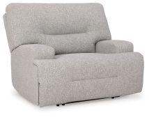 Ashley Furniture 9360582 Acklen Place - Wide Seat Power Recliner - Pewter