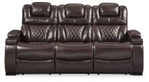 Signature Design by Ashley® 7540715 Warnerton - Brown Dark - PWR REC Sofa with ADJ Headrest