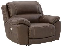 Ashley Furniture U7160482 Dunleith - Chocolate - Zero Wall Recliner W/pwr Hdrst