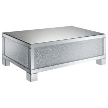 CoasterElevations 722498 Gillian - Rectangular Mirrored Acrylic Coffee Table - Silver