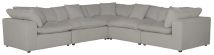 Jackson 4445/31/59-26 Jackson 4445/31/59-26 Posh - 5 Piece Modular Sectional With 2 Armless, 3 Corners - Dove