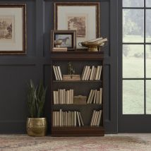 Liberty Furniture 273-HO3048-RTA Brayton Manor - Jr Executive Bookcase With 3 Adjustable Shelves - Dark Brown
