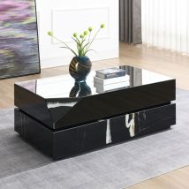 ACME LV03865 Drisana - Coffee Table - Black Mirrored Finish