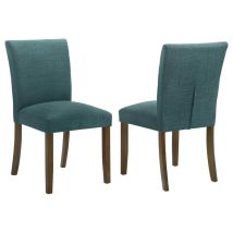 Coaster Fine Furniture 106377 Cantley - Upholstered Dining Side Chair (Set of 2) - Blue