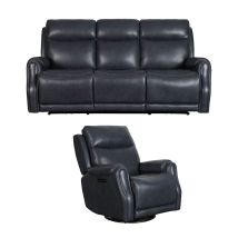 Liberty Furniture 7031SL-UPH-SOREC Liberty Furniture 7031SL-UPH-SOREC Clinton - Sofa & Recliner - Carmel Slate