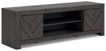 Ashley Furniture W3789-68 Ashley Furniture W3789-68 Cayboni - LG TV Stand With Fireplace Option - Black