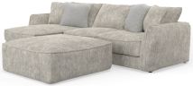 Jackson 2306/73/75/28-01 Jackson 2306/73/75/28-01 Bucktown - 2 Piece Sofa / LSF Chaise With Extra Thick Cuddler Seat Cushions & Cocktail Ottoman - Parchment