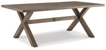 Signature Design by Ashley® P399-625 Beach Front - Beige - Rect Dining Table W/Umb Opt
