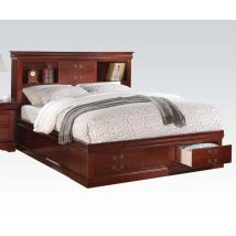 ACME 24377EK Louis Philippe III - Eastern King Bed - Cherry - 48"