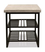 Riverside Furniture 77709 Riverside Furniture 77709 Capri - Side Table - Alabaster Travertine
