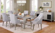 Furniture of America CM3020T Diocles - Dining Table - Silver / Gray