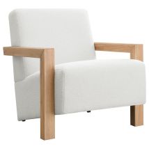 Coaster Fine Furniture 903094 Fitzroy - Boucle Upholstered Accent Arm Chair - Ivory