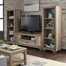 Liberty Furniture 439-ENTW-ECP Sun Valley - Entertainment Center With Piers - Light Brown