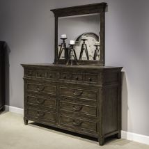 Liberty Furniture 297-BR-DM Paradise Valley - Dresser & Mirror - Saddle Brown