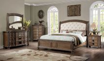Furniture of America CM7145Q-BED Timandra - Queen Bed - Beige / Rustic Natural Tone
