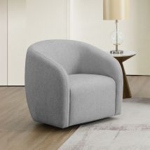 ACME LV03592 Etienne - Chair With Swivel - Gray Linen