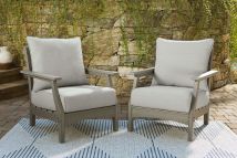 Ashley Furniture P802-820 Visola - Lounge Chair w/Cushion (Set of 2) - Gray