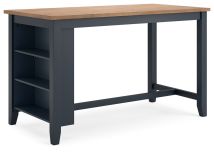 Ashley Furniture D399-13 Ashley Furniture D399-13 Gesthaven - Rectangular Dining Room Counter Table - Natural / Blue