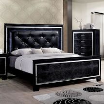 Furniture of America CM7979BK-CK-BED Bellanova - California King Bed - Black