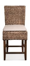 Riverside Furniture 36967 Mix-N-Match Chairs - Woven Counter Upholstered Stool (Set of 2) - Hazelnut