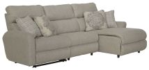 Jackson Furniture Industries 626/16/14/13-46 Jackson Furniture Industries 626/16/14/13-46 McPherson - 3 Piece Power Reclining Sectional With 1 RSF Lay-Back Chaise And 1 Lay-Flat Recliner - Beige