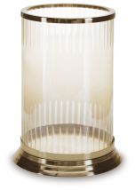 Ashley Furniture A2000688 Aavinson - Candle Holder - 11.5" - Amber / Gold Finish