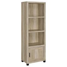 Coaster Fine Furniture 707746 Sachin - 3-Shelf Engineered Wood Media Tower - Distressed Pine