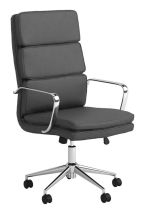 CoasterEssence 801745 Ximena - Upholstered Adjustable High Back Office Chair - Gray