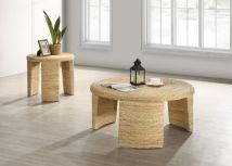 Coaster Fine Furniture 708508-S2 Artina - 2 Piece Rattan Coffee And End Table Set - Natural