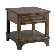 Intercon WY-TA-2324-GPG-C Whiskey River - End Table - Dark Brown