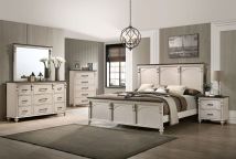 Furniture of America CM7182Q-BED Agathon - Queen Bed - Antique White