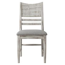 Intercon MR-CH-530C-WWH-RTA Modern Rustic - Panel Chair - Weathered White