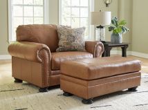 Ashley Furniture 57604/23/14 Carianna - 2 Pc. - Chair And A Half, Ottoman - Caramel