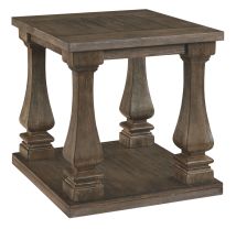 Ashley Furniture T776-3 Johnelle - Rectangular End Table - Gray