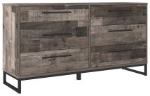 Signature Design by Ashley® EB2120-231 Neilsville - Black / Gray - Six Drawer Dresser