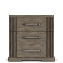 Riverside Furniture 87169 Sariel - 3 Drawer Nightstand - Dark Brown