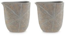 Ashley Furniture A2000607 Ashley Furniture A2000607 Ardenley - Vase (Set of 2) - Antique Gold Finish 10.5"