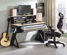 ACME OF00992 Annette - Music Desk - Natural & Black Finish - 42"