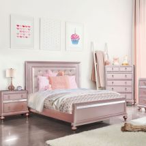 Furniture of America CM7170RG-F-BED Avior - Full Bed - Rose Gold