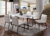 Furniture of America FOA3799T-TABLE Alisha - Dining Table - White / Black