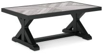 Ashley Furniture P792-701 Beachcroft - Rectangular Cocktail Table - Black / Light Gray
