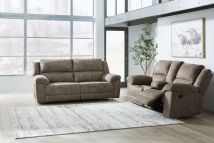 Ashley Furniture 37203/81/94 Laresview - 2 Pc. - Reclining Sofa, Reclining Loveseat With Console - Fossil