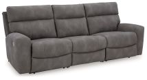 Signature Design by Ashley® 61003S2 Next-gen Durapella - Slate - 3-Piece Power Reclining Sectional Sofa