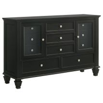 CoasterEssence 201323 Sandy Beach - 11-Drawer Dresser - Black