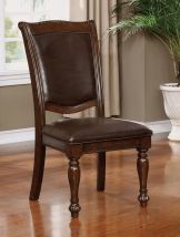 Furniture of America CM3350SC-2PK Alpena - Side Chair (Set of 2) - Brown Cherry / Espresso
