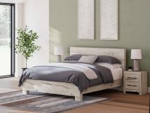Benchcraft® B2310B10 Lawroy - King Panel Bed - Light Natural