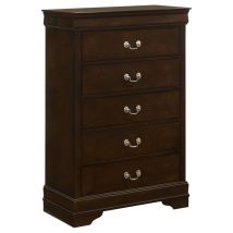 CoasterEveryday 202415 Louis Philippe - 5-Drawer Bedroom Chest - Cappuccino