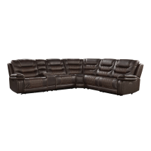 Intercon CY-SC-SECSET-DKB-6PC Cody - Dual-Power Sectional Set - Colorado Dark Brown