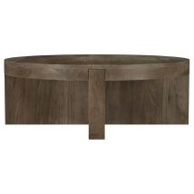 Coaster Fine Furniture 710138 Kinkaid - Round Solid Mango Wood Coffee Table - Brown